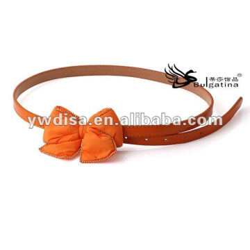 Colored Factory Direct Sale Butterfly Tie PU Leather Belt